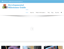 Tablet Screenshot of developmentalmilestonesguide.com